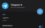 ‌ به هیچ عنوان عدد +۴۲۷۷۷ را در بیوی اکانت تلگرام خود قرار ندهید