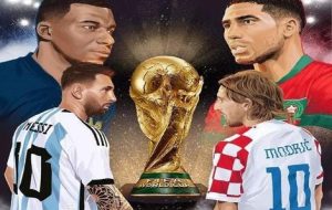 پوستر فدراسیون فوتبال برای بازی ساحلی ایران و برزیل