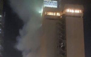 آتش‌سوزی در هتل هما و درگیری مدیران هتل با آتش‌نشانان