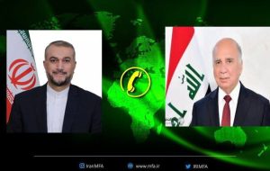 گفت‌وگوی تلفنی وزرای امور خارجه جمهوری اسلامی ایران و جمهوری عراق