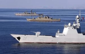 آغاز رزمایش دریایی مشترک ایران، روسیه و چین در دریای عمان