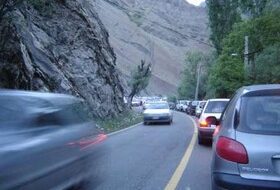 ترافیک نیمه سنگین در جاده چالوس و آزادراه تهران – شمال