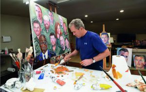 نمايش ‌آثار نقاشی جورج بوش در شهربازى