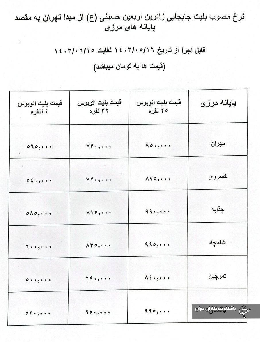 اتوبوس‌های اربعین