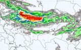 مجموع بارش سامانه از اواخر جمعه تا بعدظهر شنبه در ایران